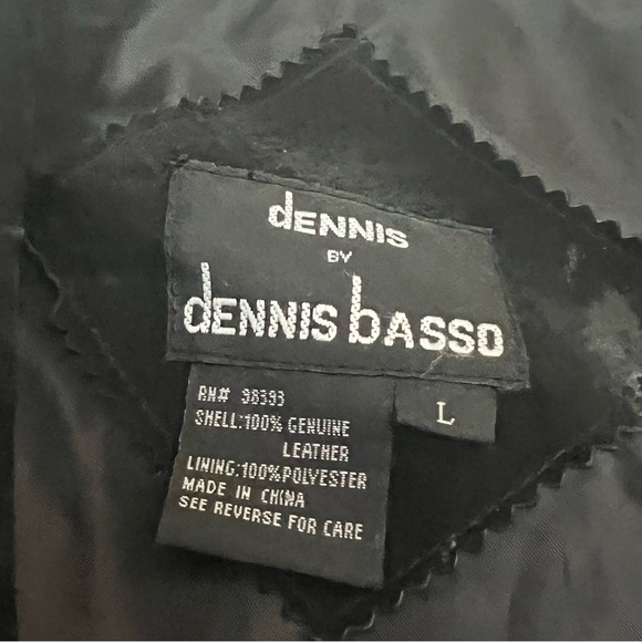 Suede. Dennis Basso Black Water Resistant Blazer/Trench. Size L. - Picture 3 of 7